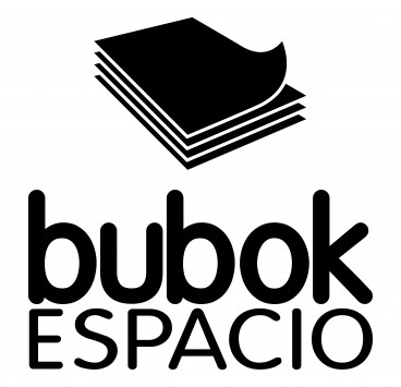 Logo do espaço bubok em preto e branco