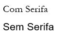 Fontes ou tipos de letras Fontes ou tipos de letras