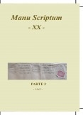 Manu Scriptum XX - Livro I - Parte 2 Manu Scriptum XX - Livro I - Parte 2