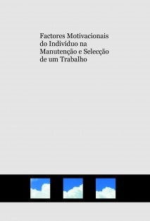 Factores Motivacionais do Indivíduo na Manutenção e Selecção de um Trabalho